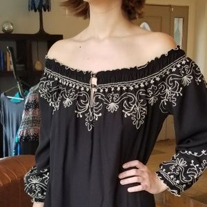 Lucky Brand embroidered summer dress/cover-up